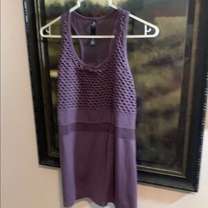 Purple Mesh Tank Top